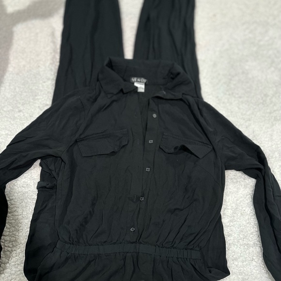 Venus black utility jumpsuit size 2 - Picture 2 of 6